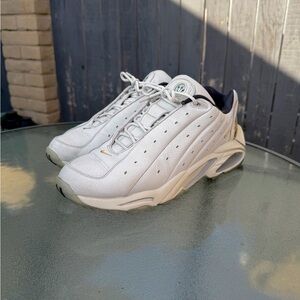 Nike White and Gold Men's Sneakers